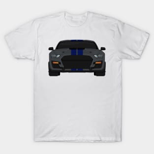 Shelby GT500 2020 Magnetic + Kona-Blue Stripes T-Shirt